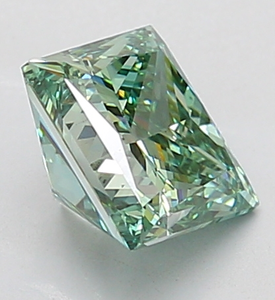 Diamant vert fantaisie vif taille princesse certifié 2,00-2,05 carats, clarté VS2, pierre précieuse non montée pour la vente en gros de bijoux fins - Product Image 2