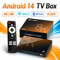 Boîtier de streaming multimédia 8K de haute qualité H96 MAX M9S Android 14, décodeur RK3576 8 Go 128 Go WIFI6 pour lecteur multimédia HD 5.4, boîtier TV 8K