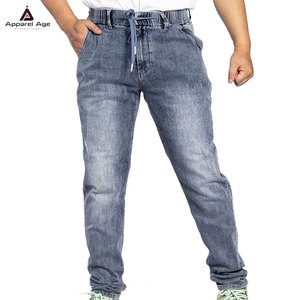 Factory Hot Sales Men <b>Jeans</b> Joggers <b>With</b> Fleece Warm Men Joggers pant Plus Size 100% Cotton Material - Product Image 5
