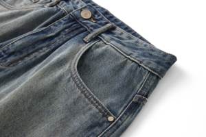 Custom Waterproof Breathable Eco-Friendly Slim Fit Straight-leg Streetwear <b>Denim</b> Jeans Ripped Detail Spandex/Cotton <b>Material</b> - Product Image 5