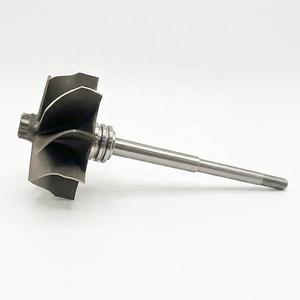 Rueda y Eje de Turbina para Turbocompresor GT2860R, 46.95/53.66mm, 9 Aspas, Rodamiento de Bolas GMN, para Reparación o Reemplazo - Product Image 4