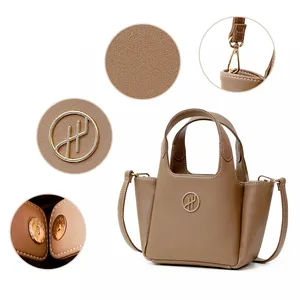 Sacs à main et portefeuilles de luxe pour femmes, personnalisés en usine OEM, de haute qualité, sacs décontractés simples en cuir végétalien pour femmes - Product Image 1