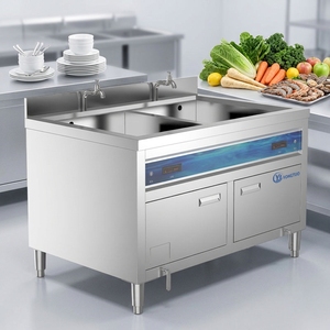 Lavavajillas Industrial Ultrasónico de Acero Inoxidable 304, Diseño Modular Automático Comercial, Alta Eficiencia para Cocina - Product Image 1