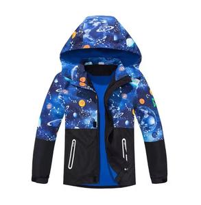 Chaqueta Acolchada con Capucha de Lona para Hombre, con Logotipo Frontal, Cuello Alto, Cierre de Cremallera Transpirable, Resistente al Viento, Rellena, para Uso Casual de Invierno - Product Image 1