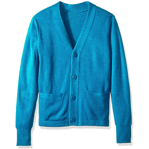 Cardigan en tricot doux et ample à manches longues pour femme, couleur unie, col en V, décontracté, en laine/acrylique, anti-boulochage, pour l'hiver - Product Image 5