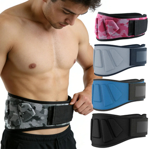 Ceinture de soutien lombaire réglable et respirante pour hommes, entraînement de force, musculation, fermeture à boucle, camouflage rose, gris, bleu, noir - Product Image 1
