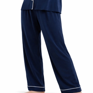 Conjunto de pijama transpirable para mujer, ropa de dormir cómoda con botones y manga larga, conjunto de ropa de dormir de tela suave para mujer - Product Image 6