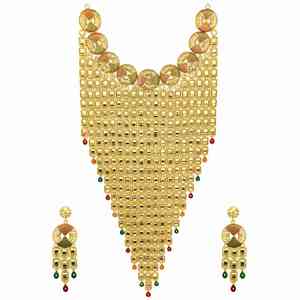 Wholesale 14K18K24K Micron <b>Gold</b> Arabian Statement <b>Necklaces</b> Cascading Coin Geometric Tile <b>Necklaces</b> <b>Arab</b> Bridal Fashion Jewelry - Product Image 4
