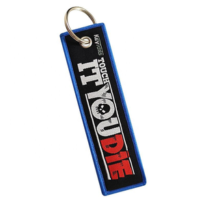 Porte-clés brodé écologique au design gratuit, forme créative et mignonne, personnalisable, décoration de porte-clés - Product Image 1