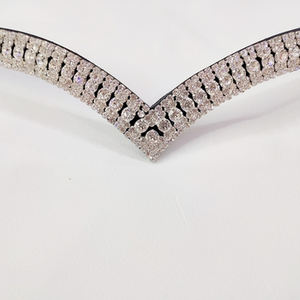Diadema de Diamantes de Cristal Blanco Premium para Caballo, Accesorio para Brida, Equipo de Equitación, Proveedor Mayorista - Product Image 1