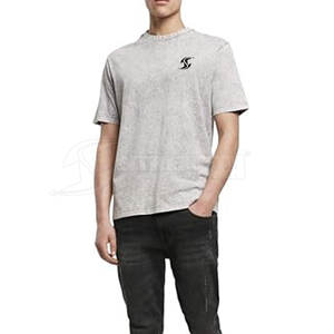 Camiseta cómoda con lavado ácido, transpirable, de talla personalizada, en stock, hecha de algodón y poliéster. - Product Image 6