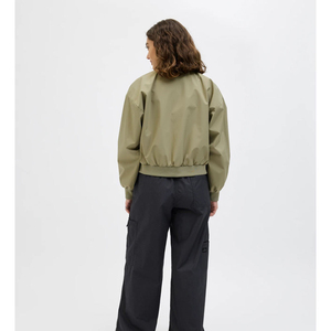 Women's Bomber Canvas Jacket Custom Logo Casual Customize Clothing Streetwear High Quality Custom Oversized Bubble <b>Padded</b> <b>Coat</b> - Product Image 2