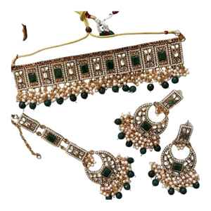 Nuevas llegadas: Conjuntos de boda y fiesta para mujer con diseños antiguos, chapados en platino, de latón, con perlas artificiales y diamantes de imitación, para compromiso. - Product Image 1