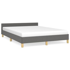 Base de Cama Tapizada en Gris Oscuro con Cabecera - Product Image 2