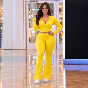 71. Survêtement en molleton brossé 400 g/m² pour femmes, style streetwear, idéal pour l'hiver, pour les détaillants de mode (vente en gros) - Product Image 3