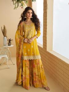 ชุดสัลวาร์สำเร็จรูป Sayuri Designer Gulabo ผ้าไหมชิโนนพรีเมียมแท้ พร้อมงานปัก ซื้อโดยตรงจากซัพพลายเออร์ - Product Image 2