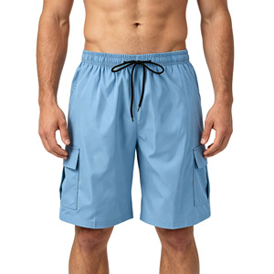 Shorts de Baño Casuales para Hombre, de Secado Rápido, Impermeables, Deportivos, Reversibles, con Estampado Digital, de Poliéster y Elastano, para Verano - Product Image 5