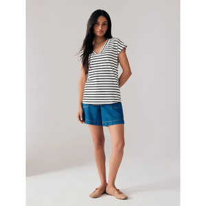 Camiseta de Manga Corta con Cuello Redondo para Mujer, 100% Algodón, Tejido de Punto, Informal, Transpirable, para Todas las Temporadas, Corte Regular, Anti-UV, Secado Rápido - Product Image 1