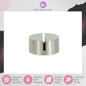 Top Most Selling <b>Round</b> Stainless Steel <b>Brushed</b> Silver Color Small Luxury Card Display Stand Card Holder at Competitive Price - Product Image 2