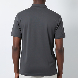 Polo à manches courtes gris foncé pour homme avec broderie du logo Coupe classique Vêtement décontracté - Product Image 5