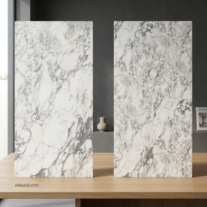 Dalles en pierre frittée Vistaar Siena Marble 1200x2400mm résistantes aux acides pour comptoirs de cuisine de luxe, murs, halls et extérieurs - Product Image 4