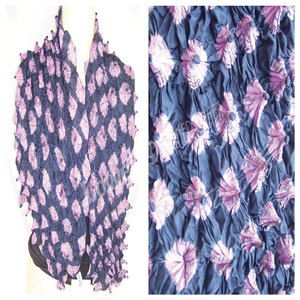 Elegante Pañuelo Étnico de Seda con Estampado Tie-Dye Bandhani, Largo, Lujoso, Tradicional, Suave y Ligero, Accesorio de Moda para Mujer - Product Image 3