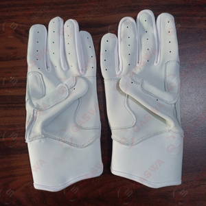 Guantes de Protección para Bateo 2026, Totalmente Blancos, de Cuero Ultrasuave, Duraderos, Transpirables, para Béisbol y Sóftbol - Product Image 3