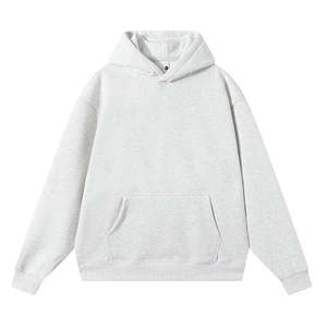 Sweat-shirts à capuche oversize pour hommes, sans cordon, style streetwear, hip-hop, vintage, en molleton épais, 500 GSM, de haute qualité, fabriqués par Yubao Factory. - Product Image 2