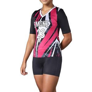 ชุดวอลเลย์บอลหญิงแบบสั่งทำพิเศษด้วยเทคนิคการพิมพ์แบบซับลิเมชั่นเต็มรูปแบบ เนื้อผ้านุ่ม ระบายเหงื่อได้ดี เหมาะสำหรับการแข่งขันระดับมืออาชีพ - Product Image 6