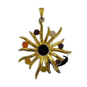 Artesanía de piedra semipreciosa Colgantes de siete chakras | Colgantes de piedras preciosas de 7 Chakras - Product Image 6