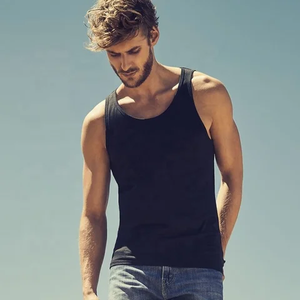 Débardeur de sport décontracté en coton respirant pour homme, avec logo personnalisé imprimé, idéal pour la course, la musculation, le fitness et la gym - Product Image 2