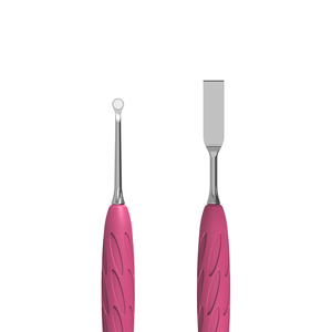 UNIQ-11 TIPO 1 Empujadores de Cutículas para Manicura, Empujadores de Doble Cara Afilados y Duraderos, Mango de Silicona Rosa, Removedores de Gel Acrílico - Product Image 3