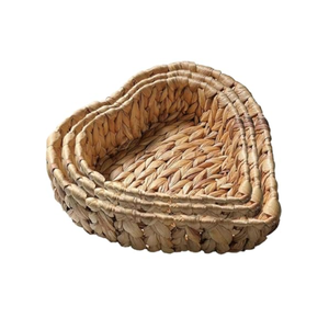 Handwoven Water Hyacinth Storage <b>Baskets</b> Heart Shaped <b>Baskets</b> for Storage Valentine Gift from Vietnam - Product Image 2