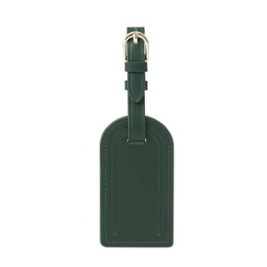 Elegant Full Grain Leather Luggage Tags Classic Minimalist Design Lightweight Water Resistant Genuine Leather <b>Labels</b> for - Product Image 4
