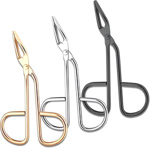 Juego de 3 Pinzas de Acero Inoxidable Hechas a Mano con Punta Inclinada para Cejas, Depilación Facial para Hombres y Mujeres - Product Image 1