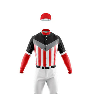 Nouveaux uniformes de baseball sur mesure grande taille - Vêtements de baseball de haute qualité en gros 100% polyester respirant et anti-humidité - Product Image 6