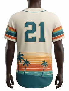 Maillot de baseball blanc à manches courtes pour homme, imprimé numérique, respirant, séchage rapide, coupe classique, numéro 21, logo frontal, été - Product Image 6