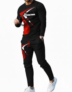 Chándal para hombre con estampado de logotipo personalizable, manga larga, ligero, 100% algodón, última colección, venta en línea para la temporada de invierno - Product Image 1
