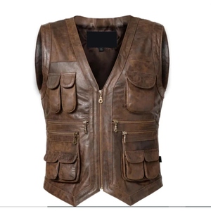 Custom Multi Pocket Polyester/Cotton Formal Mens <b>Utility</b> Motorcycle <b>Vest</b> Waterproof Windproof Winter OEM ODM - Product Image 1