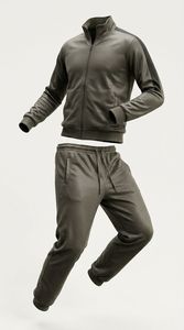 Conjunto de chándal de sudor transpirable de nuevo estilo para hombre, chaqueta cómoda de peso pesado personalizable de manga larga ajustada para invierno - Product Image 4