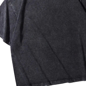 Camisetas de Hombre, Lavadas, Oversize, Cuello Redondo, Color Sólido, 320g, Algodón Grueso, Unisex, Lisas, con Logotipo Personalizado, Estilo Urbano, Corte Holgado, Alta Calidad - Product Image 4