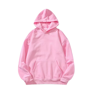 เสื้อฮู้ดผู้ชายทรงปกติ สีฟ้าอ่อน แขนยาว สีพื้น ดีไซน์กระเป๋า ผ้าเฟรนช์เทอร์รี่ 100% คอตตอน - Product Image 5