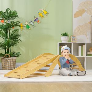 Juego de Escalada para Niños Pequeños 4 en 1 para Interiores con Arco, Rampa y Cojín de Madera, Estructura de Juego Perfecta para el Tiempo de Juego en Interiores - Product Image 2