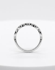 Anillo de Boda Marquise Milgrain con Diamantes para Mujer, Anillo a Juego de Oro de 14K con Diamantes Cultivados en Laboratorio, Anillo Delicado Apilable para Aniversario - Product Image 5