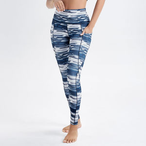 Nouveau Legging de Yoga Femme Élégant Couleur Unie Taille Haute Élastique Respirant Sans Couture Extensible dans les Quatre Sens avec Strass - Product Image 4