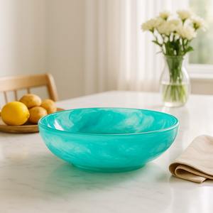 Vibrante Tazón Decorativo de Resina Epoxi para Servir, Ideal para Eventos Modernos, Crea un Punto de Foco Atractivo en la Mesa - Product Image 5