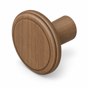 Round Wood <b>Cabinet</b> Knob Traditional Style Durable Furniture Handle for Kitchen <b>Cabinet</b> Solid Wood Knob - Product Image 1