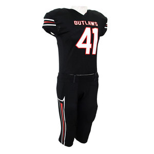 Uniforme d'équipe de football américain pour hommes, imprimé sur mesure, antibactérien, manches courtes, séchage rapide, 100% polyester, sublimation, coupe ajustée, personnalisé - Product Image 4