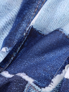 2026 New Design Mens Blue and White box style Summer <b>Set</b> for Beachwear Style Fashionable Streetwear Perfect Short <b>Set</b> For Unisex - Product Image 4