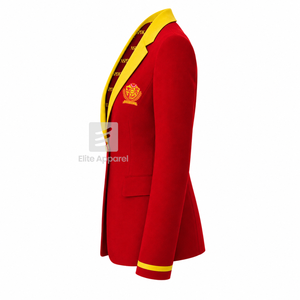 Custom NSPDK sorority Blazer embroidered logo red and gold Polyester Lining with Printed <b>Repeating</b> logo for female - Product Image 4
